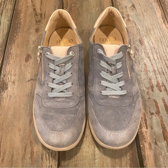 Fidelio US 9.5 (UK 7) Hallux Hi-Energy Sneakers Leather Shoes Blue Women’s